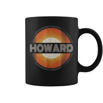 Graphic First Name Howard Retro Personalized Vintage Coffee Mug | Mazezy