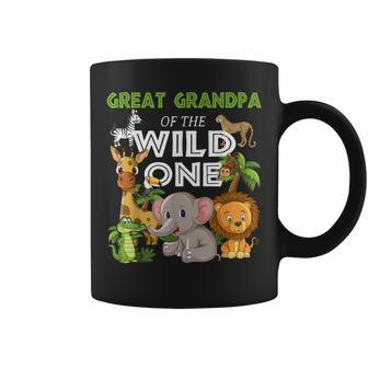 Great Grandpa Of The Wild One Zoo Birthday Safari Jungle Coffee Mug | Mazezy