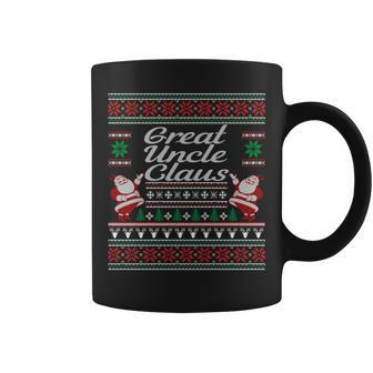 Great Uncle Claus Ugly Christmas Sweater Pajamas Pjs Coffee Mug - Monsterry AU
