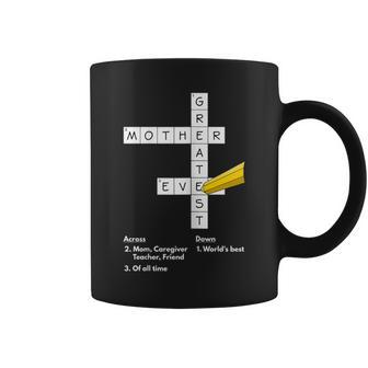 Greatest Mom Ever Crossword Puzzle Mother Appreciation Coffee Mug | Mazezy CA