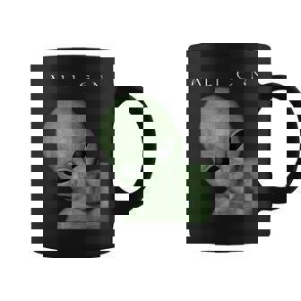 Green Alien Disclosure Realistic Grey Alien Believer Sci-Fi Coffee Mug | Mazezy
