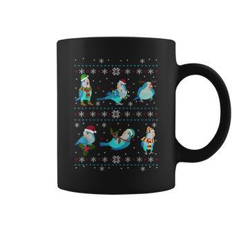 Green Quaker Ugly Christmas Sweater Parrot Owner Birb Coffee Mug | Mazezy AU