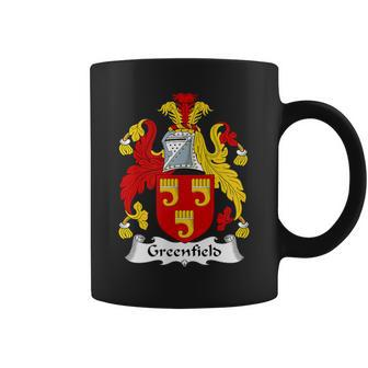 Greenfield Coat Of Arms Family Crest Coffee Mug | Mazezy