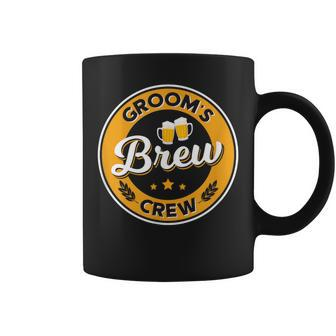 Groom's Brew Crew T Stag Party Beer Groomsmen Apparel Coffee Mug | Mazezy