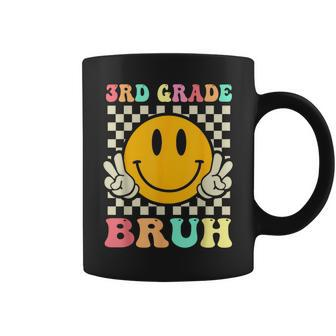 Groovy 3Rd Grade Bruh Smile Face Back To School Teacher Kids Coffee Mug - Monsterry AU