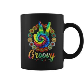 Groovy 70'S Tie Dye Vintage 70S Retro 70'S Hippie Costume Coffee Mug - Seseable