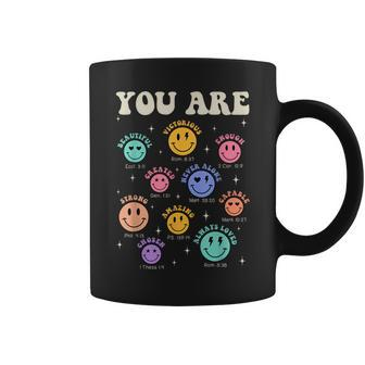 Groovy You Are Bible Verse Smile Face Religious Christian Coffee Mug - Monsterry CA