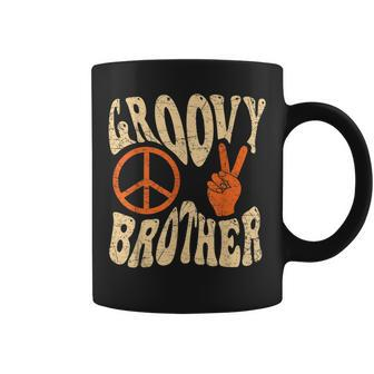 Groovy Brother 70S Aesthetic Nostalgia 1970S Retro Brother Coffee Mug - Seseable
