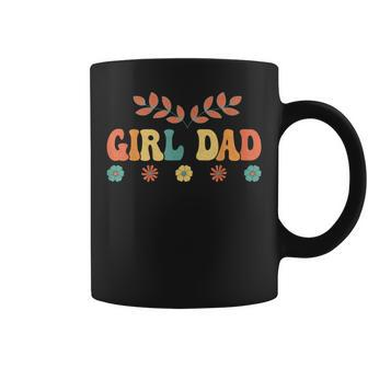 Groovy Father Of Girls Proud Girl Dad Coffee Mug | Mazezy
