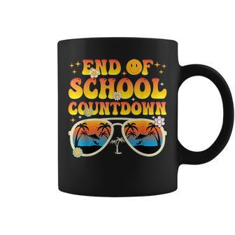 Groovy Funny End Of School Countdown Last Dasy Of School Coffee Mug | Mazezy