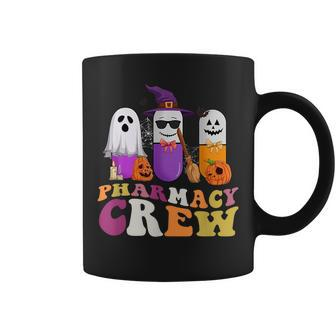 Groovy Funny Pills Pharmacy Crew Pharmacist Halloween Vibes Halloween Funny Gifts Coffee Mug | Mazezy