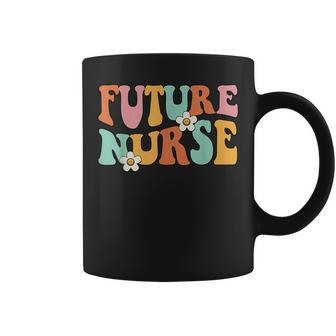 Groovy Future Nurse Nursing School Student Nurse In Progress Coffee Mug - Seseable
