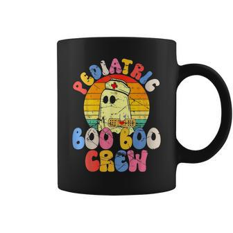 Groovy Ghost Halloween Pediatric Rn Nurse Boo Boo Crew Coffee Mug