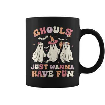 Groovy Ghouls Just Wanna Have Fun Halloween Costume Outfit Coffee Mug - Monsterry DE