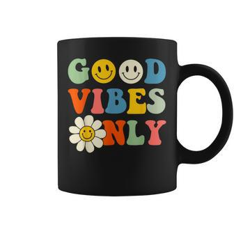 Groovy Good Vibes Only Flower Hawaii Beach Summer Vacation Coffee Mug - Thegiftio UK
