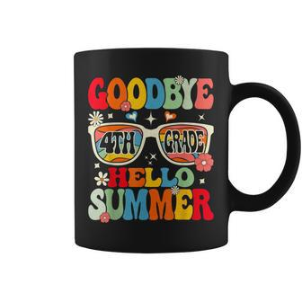 Groovy Goodbye 4Th Grade Graduation Hello Summer Kids Coffee Mug | Mazezy