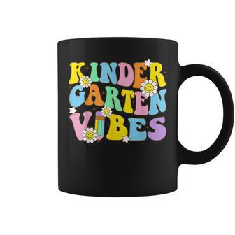 Groovy Hello Kindergarten Vibes Retro Teacher Back To School Coffee Mug - Monsterry DE