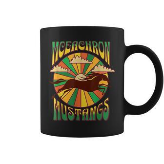 Groovy Hippie Style Mceachron Elementary Mustangs Coffee Mug - Seseable
