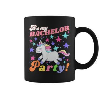 Groovy It's My Bachelor Party Unicorn Marriage Party Coffee Mug