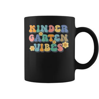 Groovy Kindergarten Vibes Team Back To School Teachers Kids Coffee Mug - Seseable