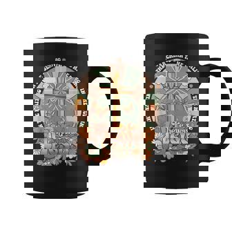 Groovy There Was Jesus Cross Christian Religious Hippie Coffee Mug