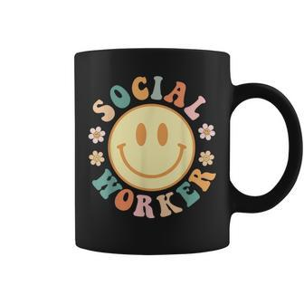 Groovy School Social Worker Social Work Month Coffee Mug | Mazezy