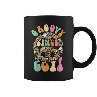 Groovy Since 2011 Peace For Vintage Birthday Party 60S 70S Coffee Mug | Mazezy