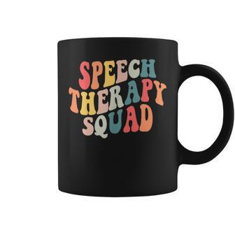 Groovy Speech Therapy Squad Pocket Slp Speech Therapist Life Coffee Mug | Mazezy