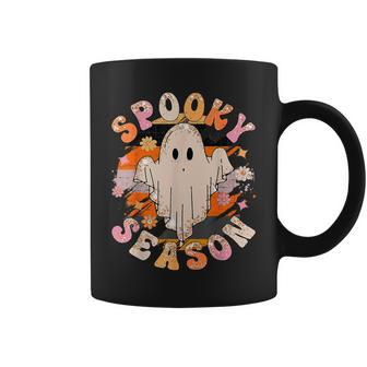 Groovy Spooky Season Ghost Flower Halloween Costume Girls Coffee Mug - Monsterry CA