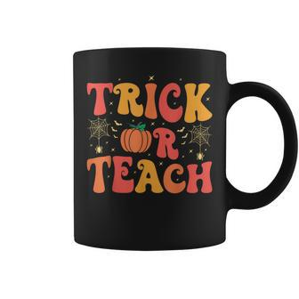 Groovy Trick Or Teach Halloween Teacher Life Girl Coffee Mug - Monsterry UK