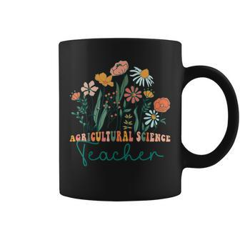 Groovy Wildflower Agricultural Science Teacher Coffee Mug | Mazezy