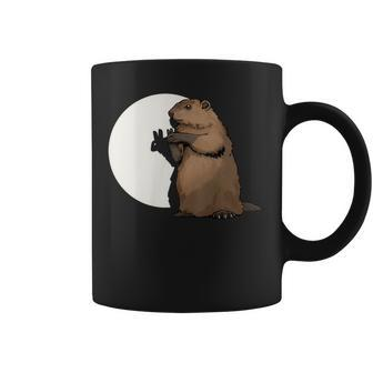 Groundhog Day Shadow Puppet Coffee Mug | Mazezy