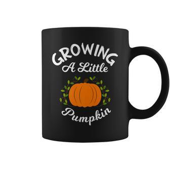Growing A Little Pumpkin Thanksgiving Pregnancy Coffee Mug | Mazezy