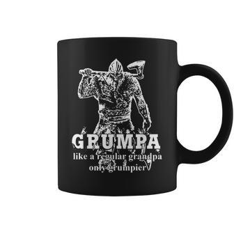 Grumpa Like A Regular Grandpa Only Grumpier Viking Coffee Mug | Mazezy