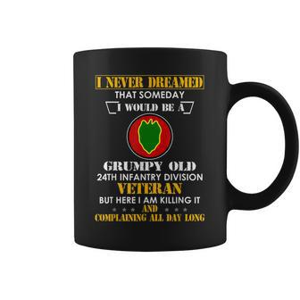 Grumpy Old 24Th Infantry Division Veteran Day Funny Xmas Coffee Mug | Mazezy