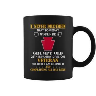 Grumpy Old 28Th Infantry Division Veteran Funny Coffee Mug | Mazezy
