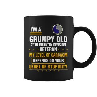 Grumpy Old 29Th Infantry Division Veteran Day Funny Xmas Coffee Mug | Mazezy