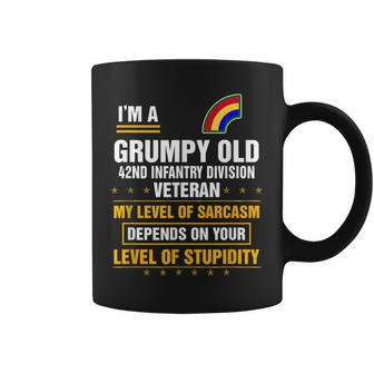 Grumpy Old 42Nd Infantry Division Veteran Soldier Funny Xmas Coffee Mug | Mazezy