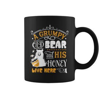 Grumpy Old Bear And His Honey Live Here Coffee Mug | Mazezy