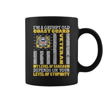 Grumpy Old Coast Guard United States Military Veteran Gift Veteran Funny Gifts Coffee Mug | Mazezy