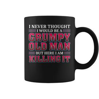 Grumpy Old Man Killing It Funny Grandpa Coffee Mug | Mazezy