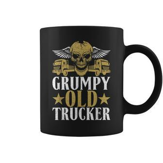 Grumpy Old Trucker Truck Driver Coffee Mug | Mazezy