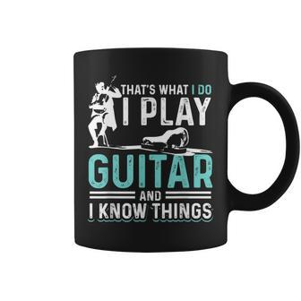 Guitar Player Never Underestimate An Old Man With A Guitar Old Man Funny Gifts Coffee Mug | Mazezy