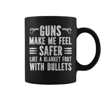 Gun Lover Dad Guns Make Me Feel Safer Like A Blanket Coffee Mug | Mazezy