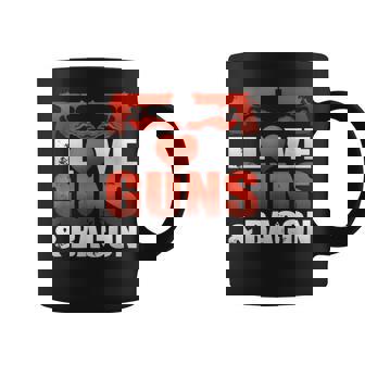 Gun T I Love Guns And Bacon Breakfast Coffee Mug | Mazezy