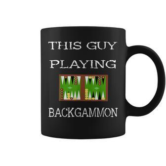 This Guy Playing Backgammon Board Game Dice Strategy Player Coffee Mug | Mazezy