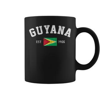 Guyana Est 1966 Guyanese Flag Independence Day Coffee Mug | Mazezy