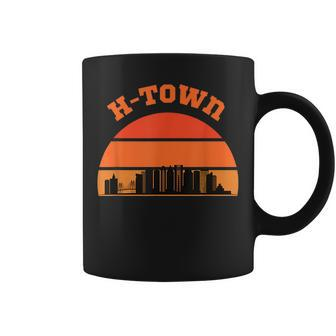 H-Town Retro Sunset Houston Pride Coffee Mug | Mazezy