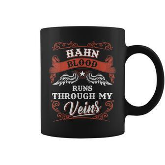 Hahn Blood Runs Through My Veins Family Christmas Coffee Mug - Seseable