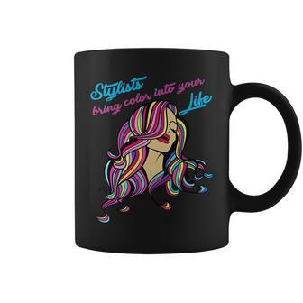 Hair Colorist Stylists Bring Color Cosmetologist Coffee Mug | Mazezy